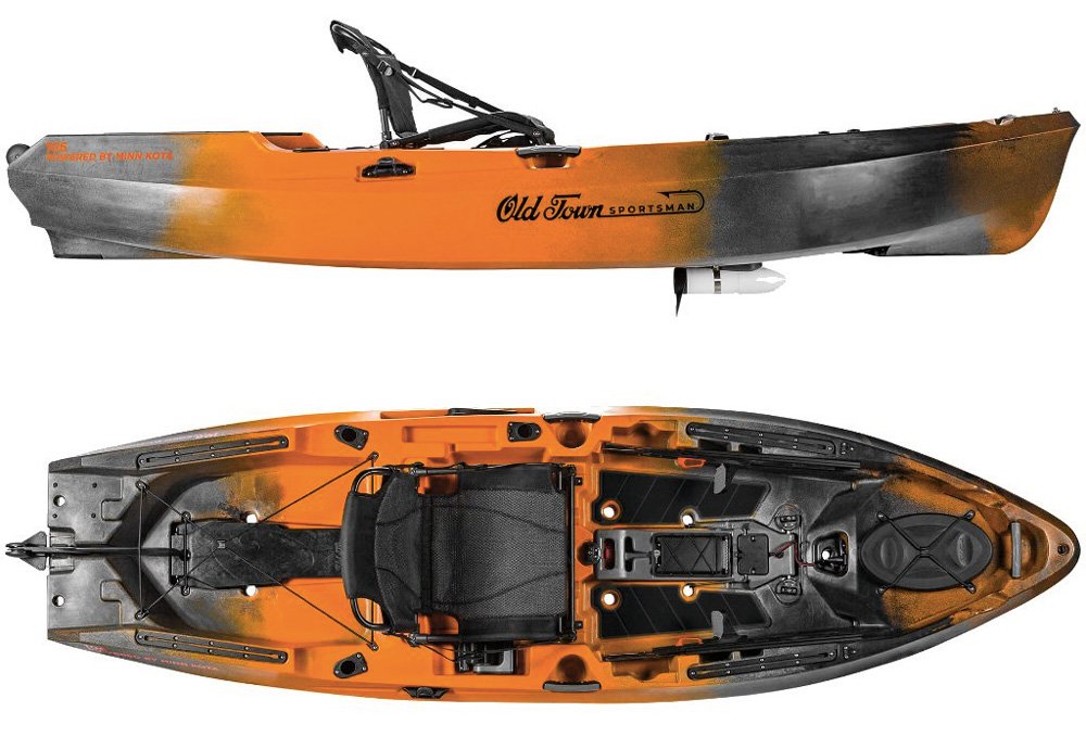 kayaks, trolling motors